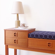 Telephone bench in teak (mina perhonen)をアップしました