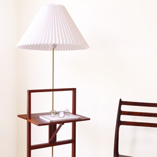 Floor lamp with folding table in solid mahogany をアップしました