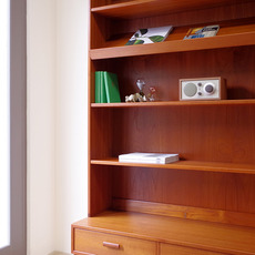 Bookcase with 2drawers in teak をアップしました