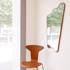 Large streamlined mirror in teak をアップしました
