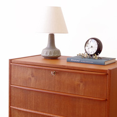 Chest of 3drawers with key in teak をアップしました