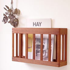 Wall magazine rack in teak をアップしました