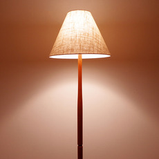 Floor lamp in solid teak をアップしました