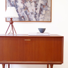 Cabinet with flip up door in teak をアップしました