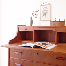 Bureau with mirror in teak をアップしました
