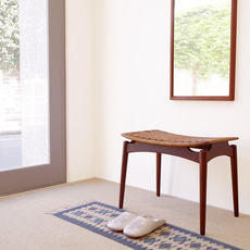 Olholm Mobelfabrik / Stool in teak and cane をアップしました
