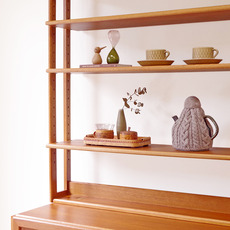 Bookshelf / Room divider with cabinet in teak をアップしました