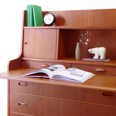 Bureau with mirror in teak をアップしました