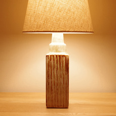 Ribbed table lamp (gray-brown) をアップしました