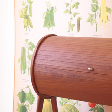 Sewing cabinet with tambour doors in teak をアップしました