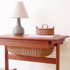 Kai Kristiansen / Sewing table in teak&rattan をアップしました