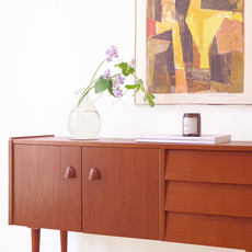 Sideboard with 3drawers in teak をアップしました