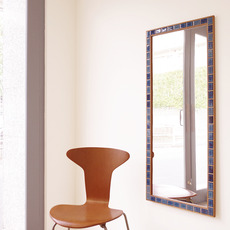 Large mirror with tiles in oak	をアップしました