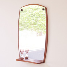 Small mirror with shelf in teak をアップしました