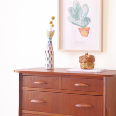 Chest of 4drawers in teak and oak をアップしました