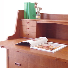 Bureau with drawers & key in teak をアップしました