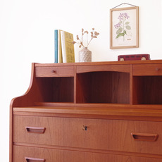 Bureau with mirror in teak をアップしました