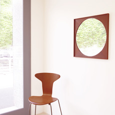 Aarhus Glasimport / Framed circular mirror in teak をアップしました