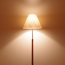 Floor lamp in solid teak をアップしました
