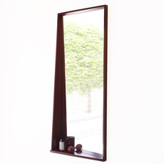 Asymmetric mirror with shelf in solid rosewood をアップしました