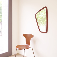 Organic formed medium mirror in teak をアップしました