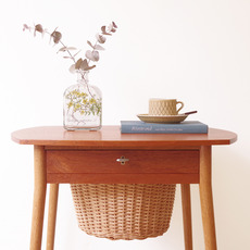 Sewing table in teak and rattan をアップしました