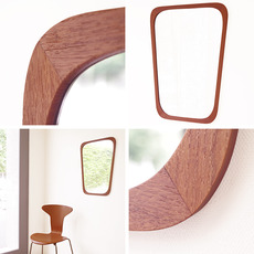 Medium mirror in teak をアップしました