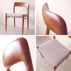 J.L.Moller /DIning chair model.75 in teak をアップしました