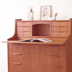Bureau with drawers & mirror in teak をアップしました