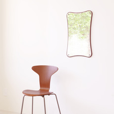 Organic formed medium mirror in teak をアップしました
