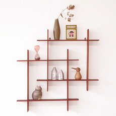 Display wall shelf in solid teak をアップしました