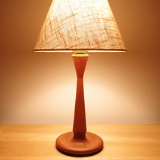 Table lamp in solid teak をアップしました