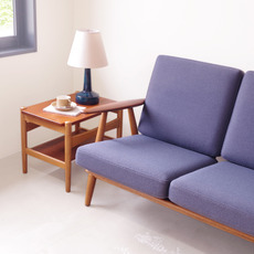 【張替代込】Hans.J.Wegner / 3per. sofa GE240 in teak&oak をアップしました