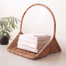 Basket with handle (Magazine rack) をアップしました