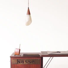 Pendant lamp in glass and teak をアップしました