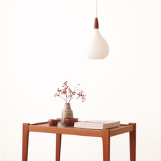 Pendant lamp in glass&teak をアップしました