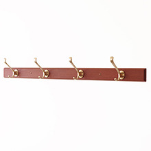 Wall mounted coat rack in solid teak&brass をアップしました