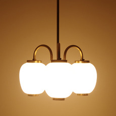 Bent Karlby / Chandelier with 3glass shades をアップしました