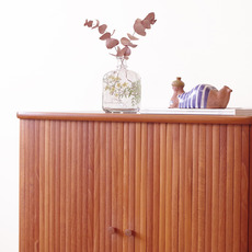Cabinet with tambour doors in teak をアップしました