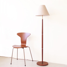 Floor lamp with telescopic in teak & brass をアップしました