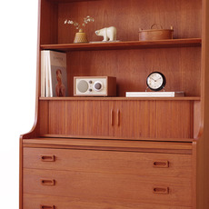 Bookcase with tambour doors and writing board をアップしました