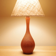 Drop shaped table lamp in solid teak をアップしました