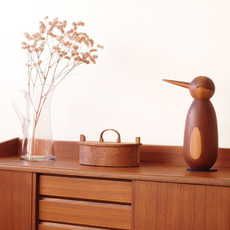 Bird figurine in solid teak and pine をアップしました