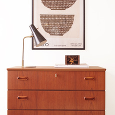 Chest of 3drawers with key in teak をアップしました