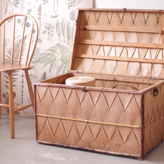 Spankoffert / Large basket with lid and handle をアップしました