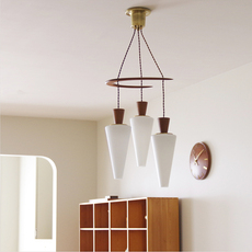 Holm Sorensen/ Boomerang hanging lamp with 3shades をアップしました