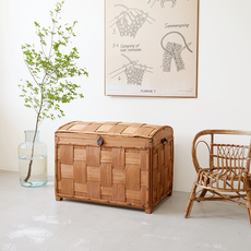 Spankoffert / Large basket with lid and handle をアップしました