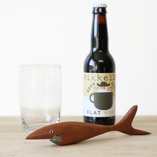 Shark Bottle Opener in solid teak をアップしました