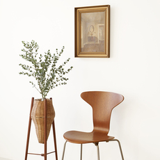 Flower planter in teak and rattan をアップしました