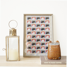 Christmas seal with frame Katten をアップしました